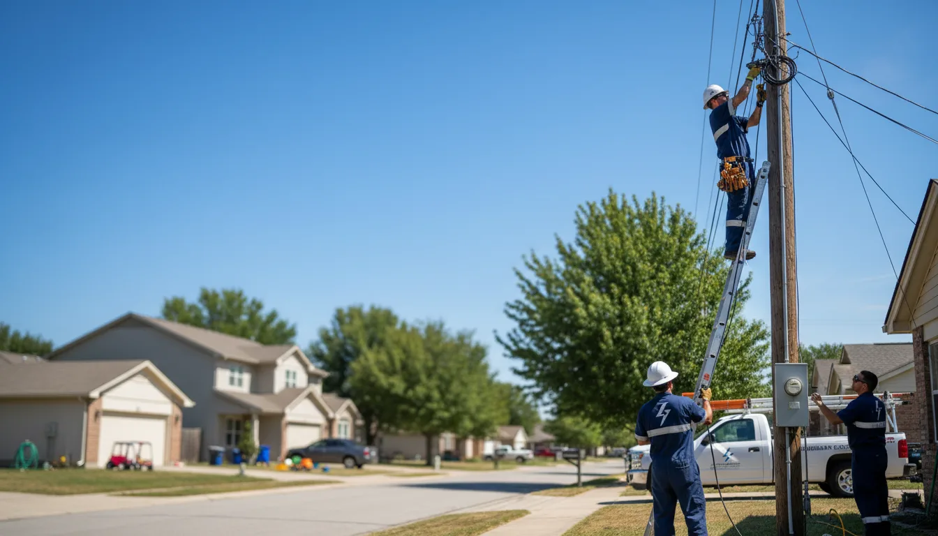 Residential electrician providing installation services in Philadelphia, MO